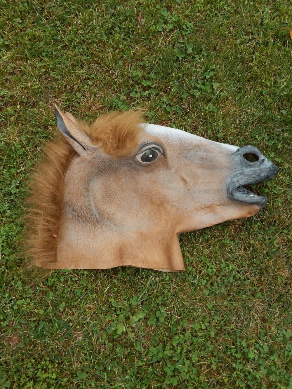 Halloween Mask Horse Head Mask Costume Party Latex Animal Head Mask Adult Size